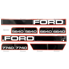 Typenschild - für Ford / New Holland 5640 6640 7740 - 81869748 81869732 81875576