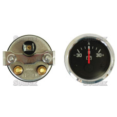 Amperemeter, 30A - Chromring, Un-earthed und beleuchtet