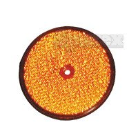 Runder Reflektor - 86mm Gelb