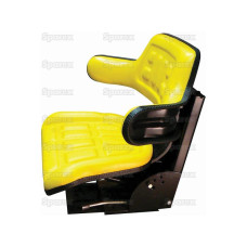 Schleppersitz - Traktorsitz - Sitz Bezug gelb passend für John Deere