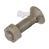 25x Scharschraube - Flachkopfschraube mit Nut - M10 x 40mm, Zugfestigkeit 8.8