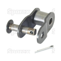 5x Gekröpftes Kettenglied, Simplex, 08B-1 Ersatz für Massey Ferguson 329581M91
