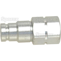 Hydraulikstecker flachabdichtend 3/8'' Gehäusegröße x 3/8'' BSP Innengewinde