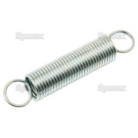 10x Zugfedern, Feder Ø19mm, Draht-Ø2mm, Länge: 105mm.