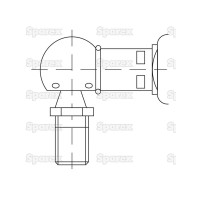 Universal Gasdruckdämpfer Gesamtlänge: 635.5mm Kolbenhub: 250mm, Druck: 1300(N)