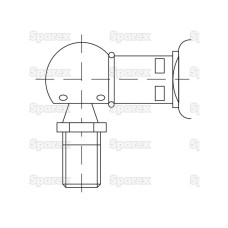 Universal Gasdruckdämpfer Gesamtlänge: 635.5mm Kolbenhub: 250mm, Druck: 1300(N)