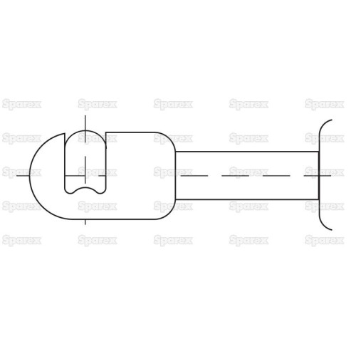 Universal Gasdruckdämpfer Gesamtlänge: 205mm Kolbenhub: 60mm