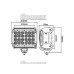 LED Arbeitsscheinwerfer, Interferenz: nicht klassifiziert, 7200 Lumen, 10-30V
