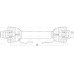 Gelenkwelle Länge 1010mm 1 3/8 x 6 Spline Slide Lock bis 1 3/8 x 6 Spline Slide Lock