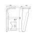 5x Kreiseleggenzinken 110x14x290mm Rechts für Kuhn HRB 103 D/DR HRB102 - K2500081