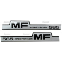 Aufkleber Aufklebersatz Haubenaufkleber Typenschild für Massey Ferguson MF 565