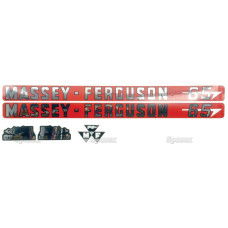 Aufkleber Aufklebersatz Haubenaufkleber Typenschild für Massey Ferguson MF 65