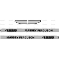 Aufkleber Aufklebersatz Haubenaufkleber Typenschild für Massey Ferguson MF 4225