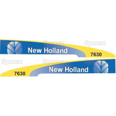 Aufkleber Aufklebersatz Haubenaufkleber Typenschild für Ford / New Holland 7630