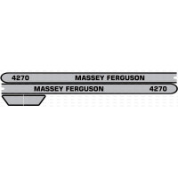 Aufkleber Aufklebersatz Haubenaufkleber Typenschild für Massey Ferguson MF 4270