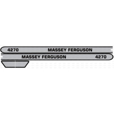 Aufkleber Aufklebersatz Haubenaufkleber Typenschild für Massey Ferguson MF 4270