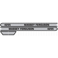 Aufkleber Aufklebersatz Haubenaufkleber Typenschild für Massey Ferguson MF 4255