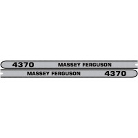 Aufkleber Aufklebersatz Haubenaufkleber Typenschild für Massey Ferguson MF 4370