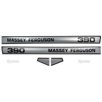Aufkleber Aufklebersatz Typenschild für Massey Ferguson 390 - 3901083M91