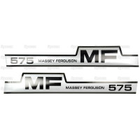 Aufkleber Aufklebersatz Typenschild für Massey Ferguson MF 575 1698129M1 1698218M1