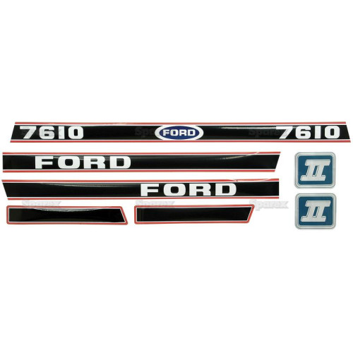 Aufkleber Haubenaufkleber Typenschild für Ford / New Holland 7610 Force II
