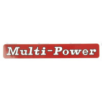 Aufkleber Multipower Typenschild für Massey Ferguson MF Multi Power  880780M1