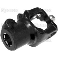 Gabeln mit Schiebestift Kreuzgelenk-Größe 36 x 89 - 32 x 106mm Keil Typ 1 3/8x 6