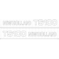 Typenschild Aufkleber für Ford / New Holland TS100 - 82013696, 82013697