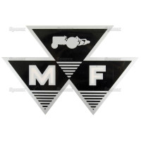 Typenschild Logo Aufkleber große Ausführung für MF Massey Ferguson