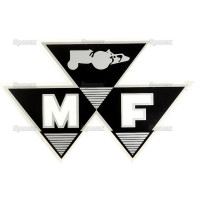 Typenschild Logo kleine Ausführung MF Massey Ferguson 196463M1 888 853M1 888853M1
