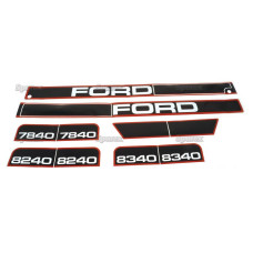 Typenschild - Schriftzug - Aufkleber für Ford / New Holland 7840, 8240, 8340