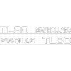 Typenschild - Schriftzug - Aufkleber passend für Ford / New Holland TL80