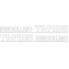 Typenschild - Schriftzug - Aufkleber passend für Ford / New Holland TM135