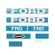 Typenschild - Schriftzug - Aufkleber passend für Ford / New Holland 7710