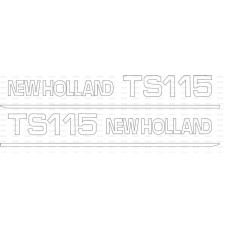 Typenschild - Schriftzug - Aufkleber passend für Ford / New Holland TS115