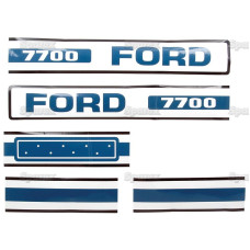 Typenschild - Schriftzug - Aufkleber passend für Ford / New Holland 7700