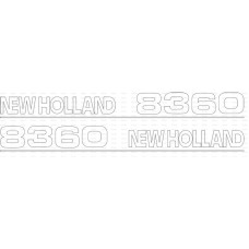 Typenschild - Schriftzug - Aufkleber passend für Ford / New Holland 8360