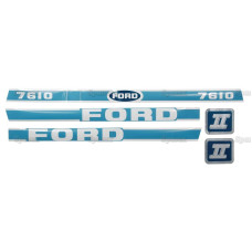 Typenschild - Schriftzug - Aufkleber passend für Ford / New Holland 7610
