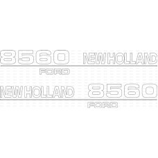 Typenschild - Schriftzug - Aufkleber passend für Ford / New Holland 8560