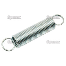 Zugfeder, Feder Ø27mm, Draht-Ø2.7mm, Länge: 177mm.