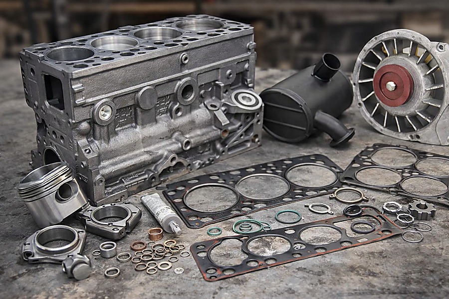 Motorenteile und Dichtungen f&uuml;r Traktoren